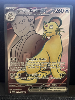 Team Rocket's Persian Ex 219/182 Ultra Rare MINT Destined Rivals - Pokemon TCG - Image 1