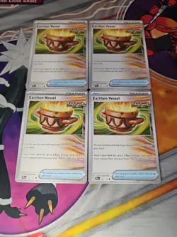4x Earthen Vessel 163/182 Paradox Rift Pokemon Non Holo Trainer x4 - NM/M - Image 1