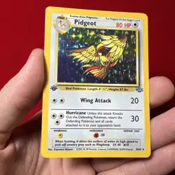 Pidgeot Jungle 1st Edition Holo Rare Pokemon Card 8/64 Vintage Wotc - Image 3