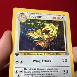 Pidgeot Jungle 1st Edition Holo Rare Pokemon Card 8/64 Vintage Wotc - Image 4