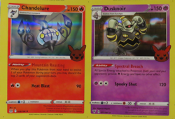 2023 Pokemon Trick or Trade Boo-ster Gengar Marshadow Dusknoir Holo Uncut Sheet - Image 3