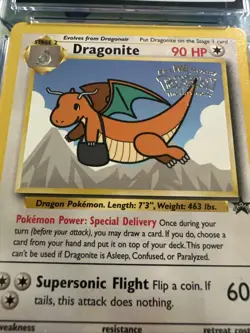 CGC 8.5 Dragonite Holo Promo #5 WB Mewtwo Strikes Back Pokemon 1999 - Image 4