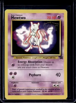1999 Pokemon Wizards Black Star Promos Mewtwo #3 - Image 1