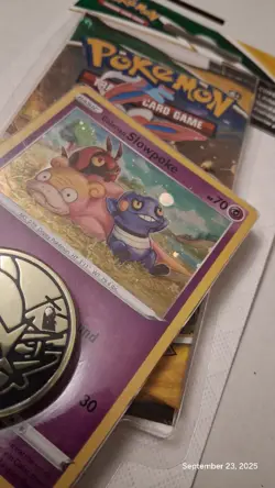 Pokemon TCG Evolving Skies Blister Pack Galarian Slowpoke Promo & Coin (Sealed) - Image 3
