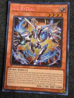 Yu-Gi-Oh! Ice Ryzeal MP25-EN119 Prismatic Secret Rare 1st Edition NM - Image 1