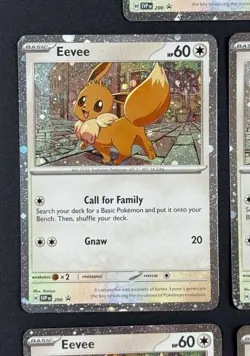 Eevee SVP EN 200 Pokemon TCG Destined Rivals Black Star Promo Cosmic Lot 7-Cards - Image 3