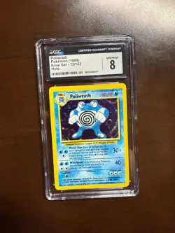 CGC 8 Poliwrath 1999 Base Set 13/102 Holo Pokemon Card - Image 1