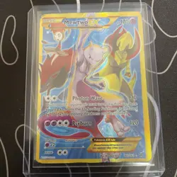 Pokemon TCG Mewtwo EX 163/162 XY Breakthrough 2015 Full Art Secret Rare Card HP - Image 1