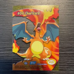 2000 Topps Pokemon TV Animation Series 2 #PC3 Charizard #06 Clear Card - Image 2