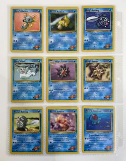 Pokemon Card Binder Collection - Vintage Card Lot | Misty Gym Heroes WOTC - Image 1