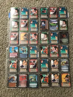 Dragon Ball Z CCG Score 36 card foil and nonfoil lot- All Vegeta - Image 1