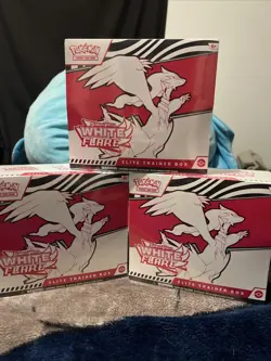 Pokemon TCG Card Scarlet & Violet 10.5 WHITE FLARE Elite Trainer Box LOT OF 3 - Image 1