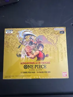 ONE PIECE TCG CCG CARD GAME: KINGDOMS OF INTRIGUE BOOSTER BOX OP04 - Sealed - Image 1