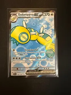 Dudunsparce ex 178/159 Journey Together Holo Ultra Rare Full Art Pokemon Card - Image 1