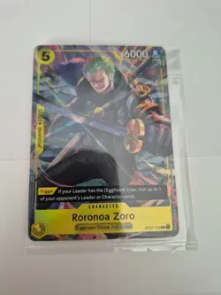 One Piece Card Game Roronoa Zoro Character Card OP07-113 Promo Sealed - Image 1