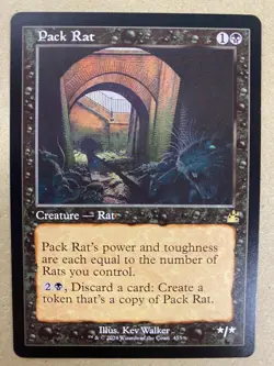 MTG 1x RETRO Pack Rat # 455 Ravnica Remastered Magic the Gathering Card x1 NM - Image 1