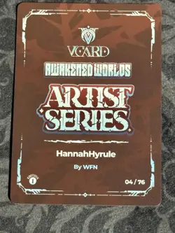 VCard Awakened Worlds: First Edition - HannahHyrule Box Topper Artist Card - Image 2