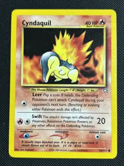 Cyndaquil 56/111 - Neo Genesis - Pokemon Card-MP-LP - Image 1