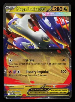 Mega Latias ex 011 Mega Evolutions Black Star Promo Pokemon Card - Image 1