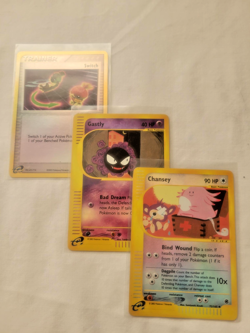 3 Pokemon Card Lot - 2002 E-READER HOLOS!! Switch(92), Gastly(109), Chansey(72) - Image 5