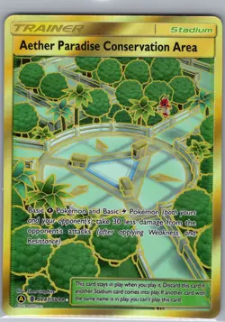 Aether Paradise Conservation Area SV87/SV94 Hidden Fates - Pokemon Card - NM - Image 1