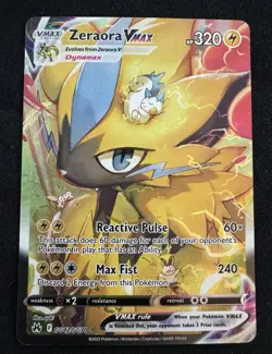 Zeraora VMAX - GG42/GG70 Crown Zenith Pokemon Card in Charizard Tera Sleeve - Image 2