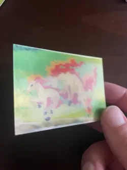 Ponyta & Rapidash 3D Pokemon Card Nintendo Card Meiji Milk Cocoa - Image 2