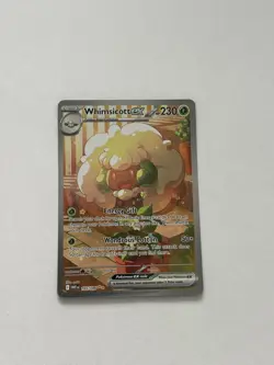 Whimsicott ex 165/086 Special Illustration SIR Holo White Flare Pokemon TCG Card - Image 1