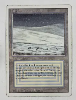Tundra Revised MP Moderate Play MTG Magic The Gathering B - Image 1