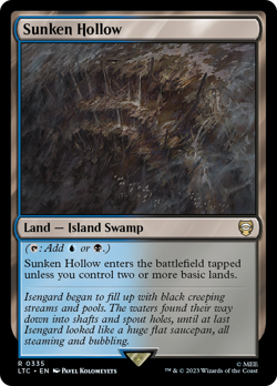 Sunken Hollow [The Lord of the Rings: Tales of Middle-Earth Commander] Magic MTG - Image 1