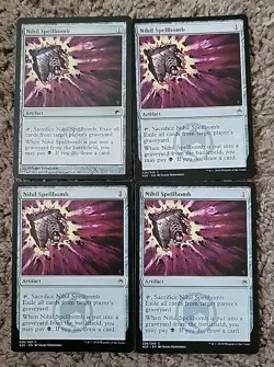 Nihil Spellbomb x4 Playset 4x Magic Mtg Scars Mirrodin Masters 25 Various Sets - Image 1