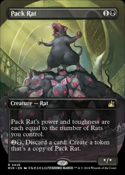 [1x] Pack Rat - Anime Borderless Near Mint, English RVR Extras MTG Magic - Image 1