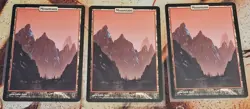 Unhinged Full Art Mountain Lands X3 Mtg - Image 1