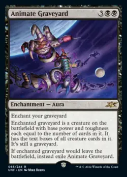 Animate Graveyard - Foil x1 - Unfinity - NM-Mint, English - Unfinity - Image 1