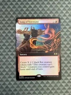 MTG Song of Totentanz #0353 Foil Extended Art Rare Wilds of Eldraine (WOE) - Image 1