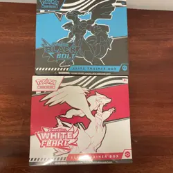 2 Pokemon TCG SV10.5 Black Bolt & White Flare Elite Trainer Box Bundle Sealed - Image 1