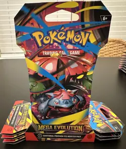 Pokemon Mega Evolution Sleeved Booster Pack Factory Sealed Lot x33 - Image 3
