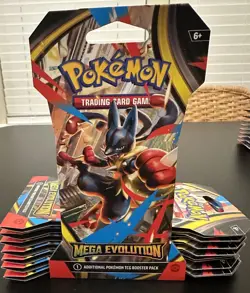 Pokemon Mega Evolution Sleeved Booster Pack Factory Sealed Lot x33 - Image 5