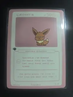 Cayootie (Eevee) 12/25 - 1st Edition Pokederp First Print Fan Art - Pokemon - Image 1