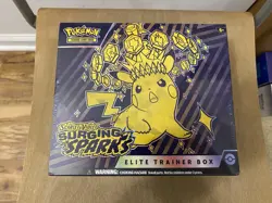 Pokemon TCG Scarlet & Violet SURGING SPARKS Elite Trainer Box ETB NEW/Sealed - Image 1