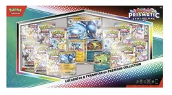 Pokemon TCG Scarlet And Violet Prismatic Evolutions Lucario ex & Tyranitar ex - Image 1