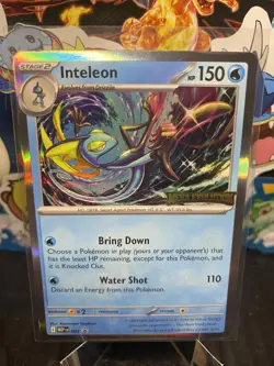 Inteleon 002 - STAMPED Mega Evolution - Black Star Promo - Pokemon TCG- NM - Image 1