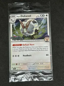 Pokemon Journey Together Hop’s Dubwool 136/159 BEST BUY PROMO EXCLUSIVE SEALED 2 - Image 1