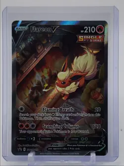 FLAREON V 2021 POKEMON SWORD & SHIELD BLACK STAR PROMO A #SWSH179 Q5571 - Image 1