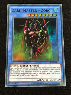 Yugioh Dark Master Zorc DCR-EN082 Super (NM) - Image 1