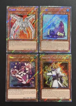 2025 YUGIOH RA04 1ST ED PLATINUM SECRET RARE CYBER PHOENIX NM BONUS SET - Image 1