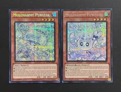 2025 YUGIOH MP25 1ST ED SECRET RARE MULCHARMY PURULIA & FUWALOS NM SET - Image 1