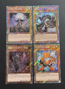 2025 YUGIOH RA04 1ST ED PLATINUM SECRET RARE THUNDER DRAGONDARK NM BONUS SET - Image 1