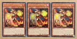 2025 YUGIOH MP25 1ST ED ULTRA RARE FIRE KING COURTIER ULCANIX X3 NM SET - Image 1