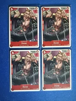 Duval One Piece TCG Legacy of the Master OP12-011 Common card QTY 4 ships PWE - Image 1